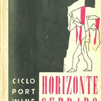  'Horizonte cerrado: ciclo port-wine I': romance, capa e ilustração de Júlio Pomar, 2ª ed., 1949