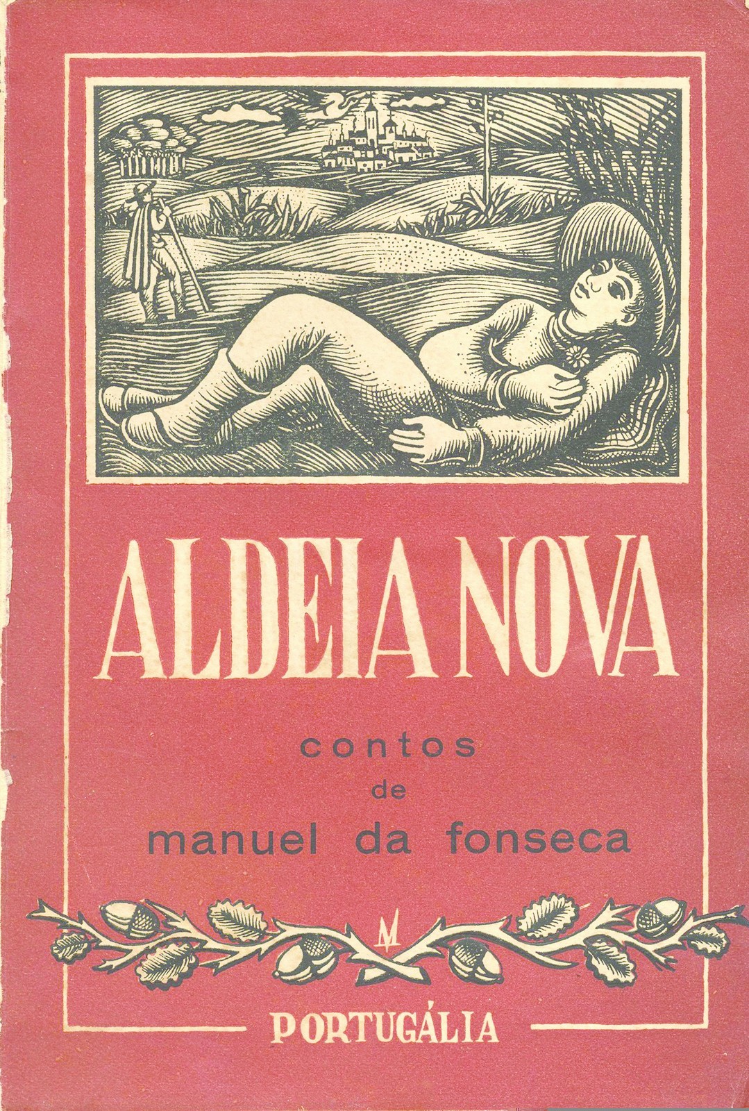 'Aldeia nova : contos', de Manuel da Fonseca; Capa de João da Câmara Leme. 3ª d.,Lisboa: Portugál...