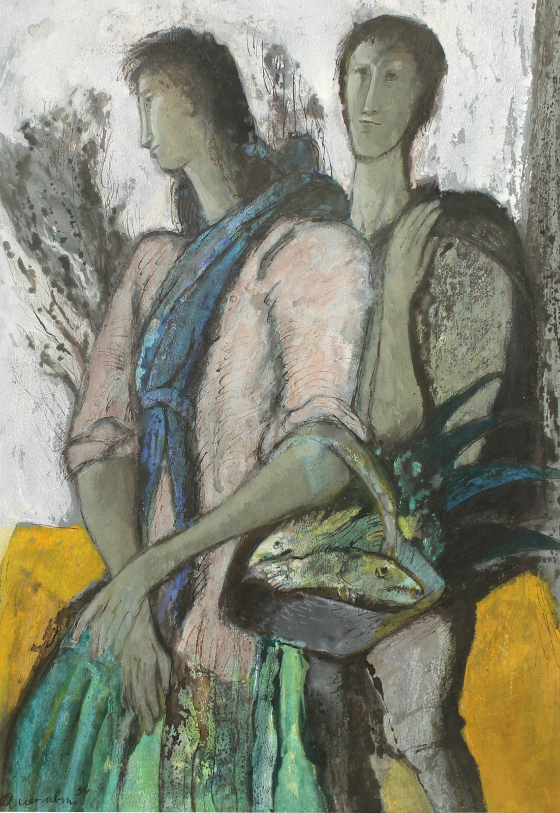 'Pescador e varina', 1954