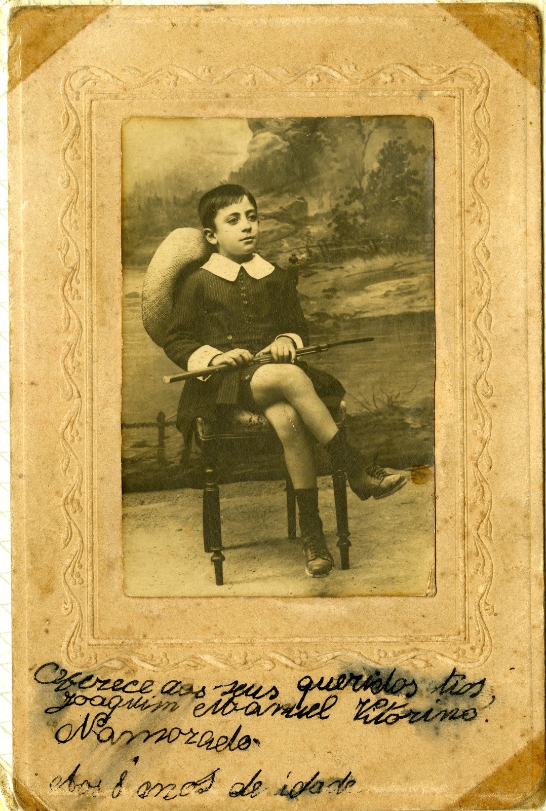 Joaquim Namorado aos 8 anos de idade, Alter do Chão, 1922.