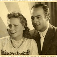  Joaquim Namorado e Guilhermina Namorado no dia do seu casamento, Coimbra, 1942