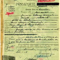 Passaporte ordinário n.º 310 de Joaquim Namorado, República Portuguesa, Governo Civil de Coimbra, 1946