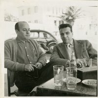 Carlos de Oliveira com Manuel da Fonseca, Foto Câmara, 1959