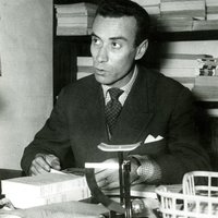  Mário Braga na redação da Vértice, anos 50