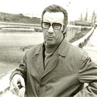Mário Braga em Coimbra junto ao Rio Mondego, 1974-1975