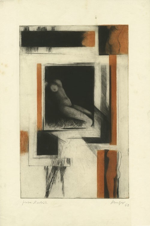 [Carta para Uma Religiosa Portuguesa], Gravura em metal, 1968