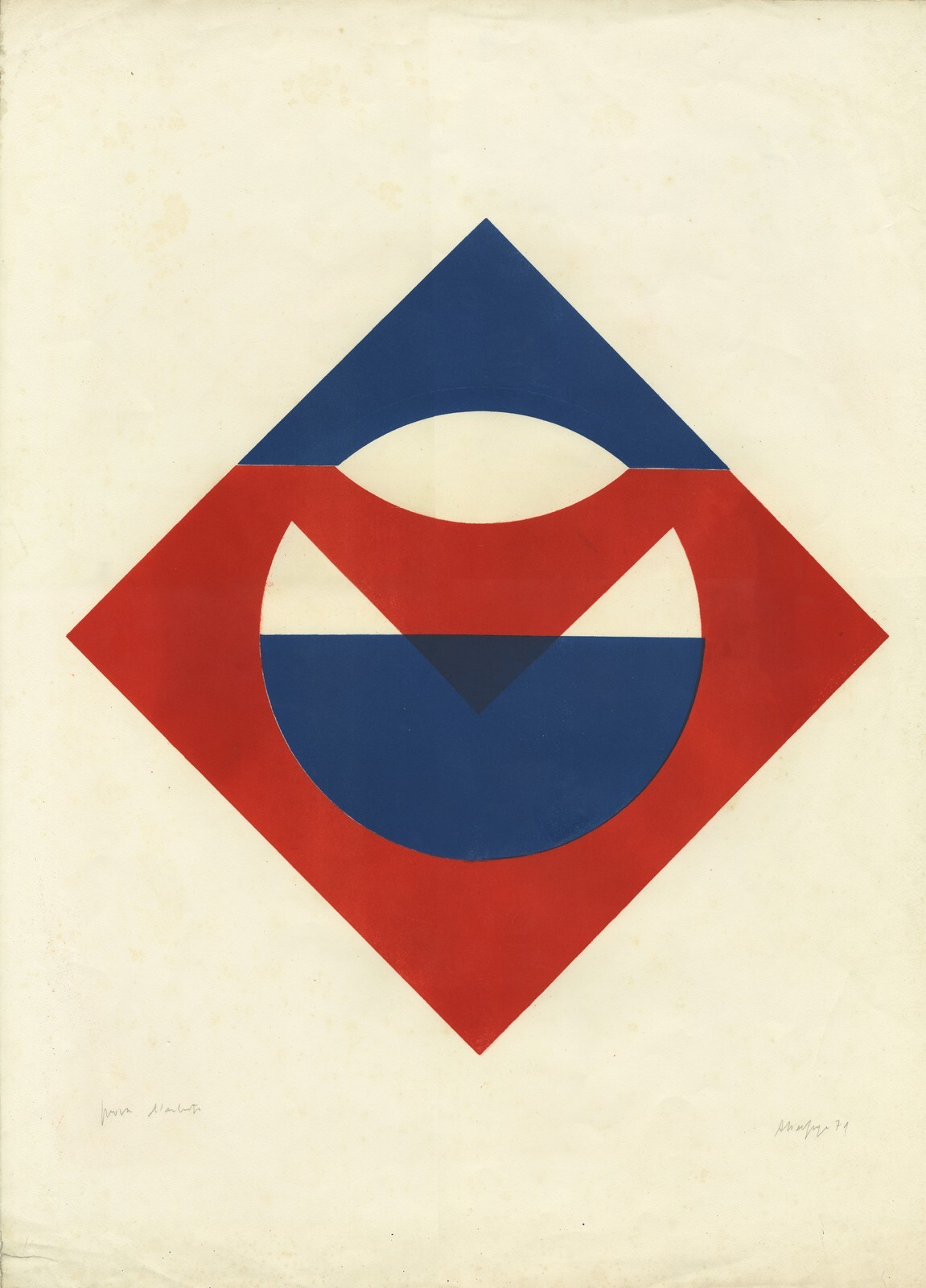 Sem título, Litografia, 1971