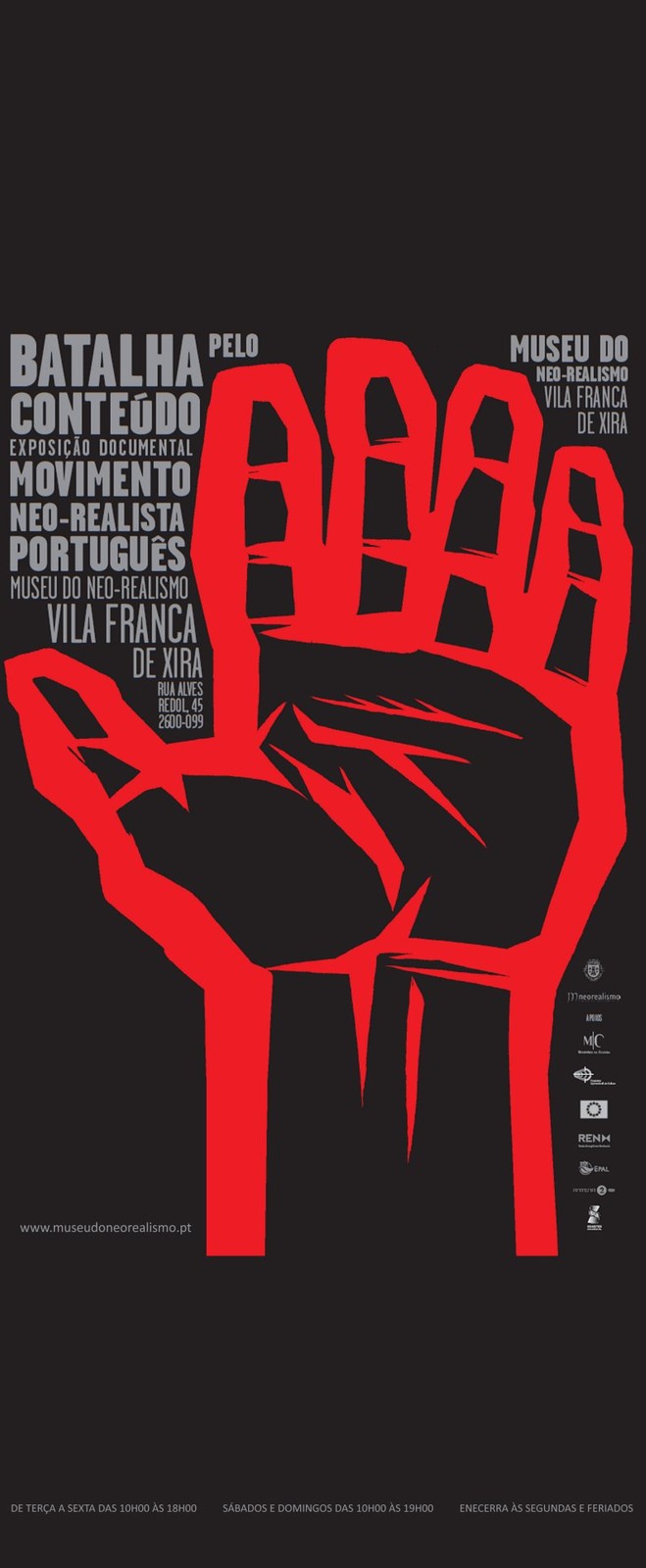 Cartaz Batalha pelo Conteúdo - Movimento Neo-Realista Português