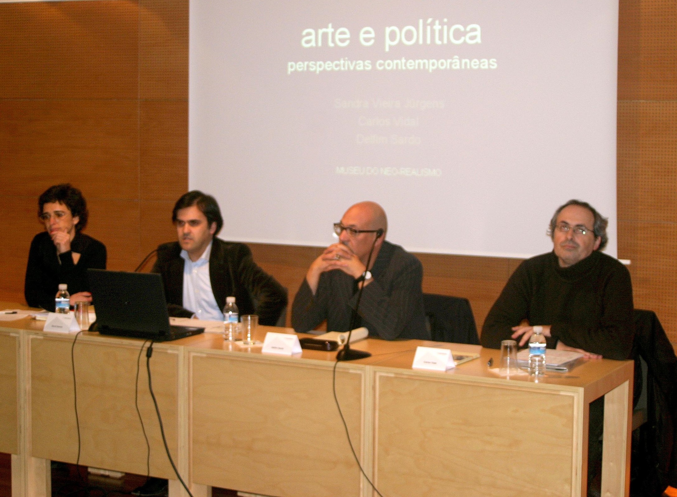 Carlos Vidal, Delfim Sardo e Sandra Vieira Jürgens