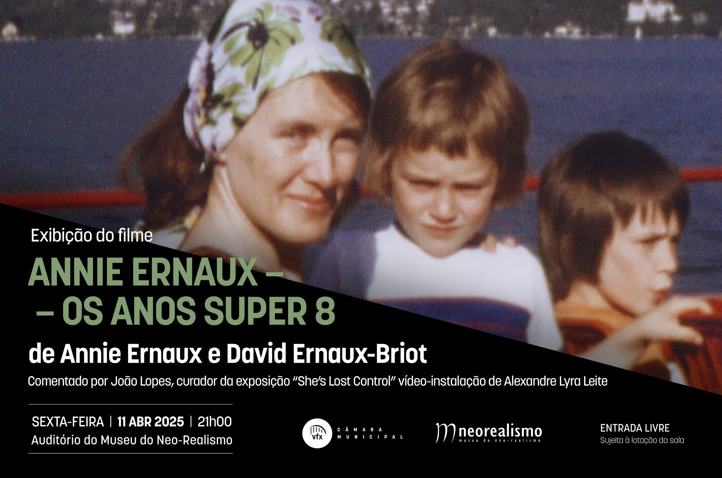 Exibição do filme ANNIE ERNAUX – OS ANOS SUPER 8
