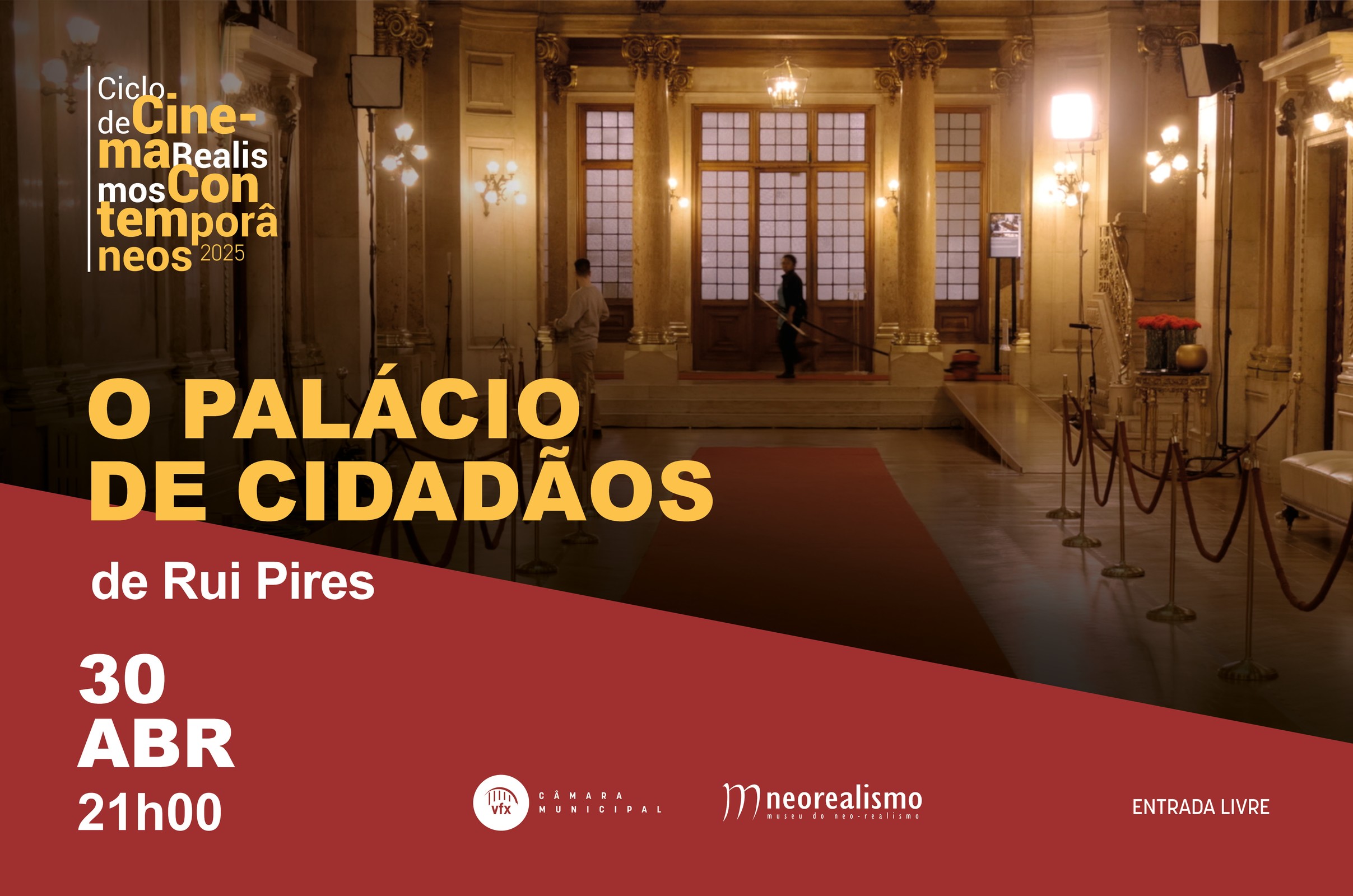 Exibição do filme "O Palácio de Cidadãos"