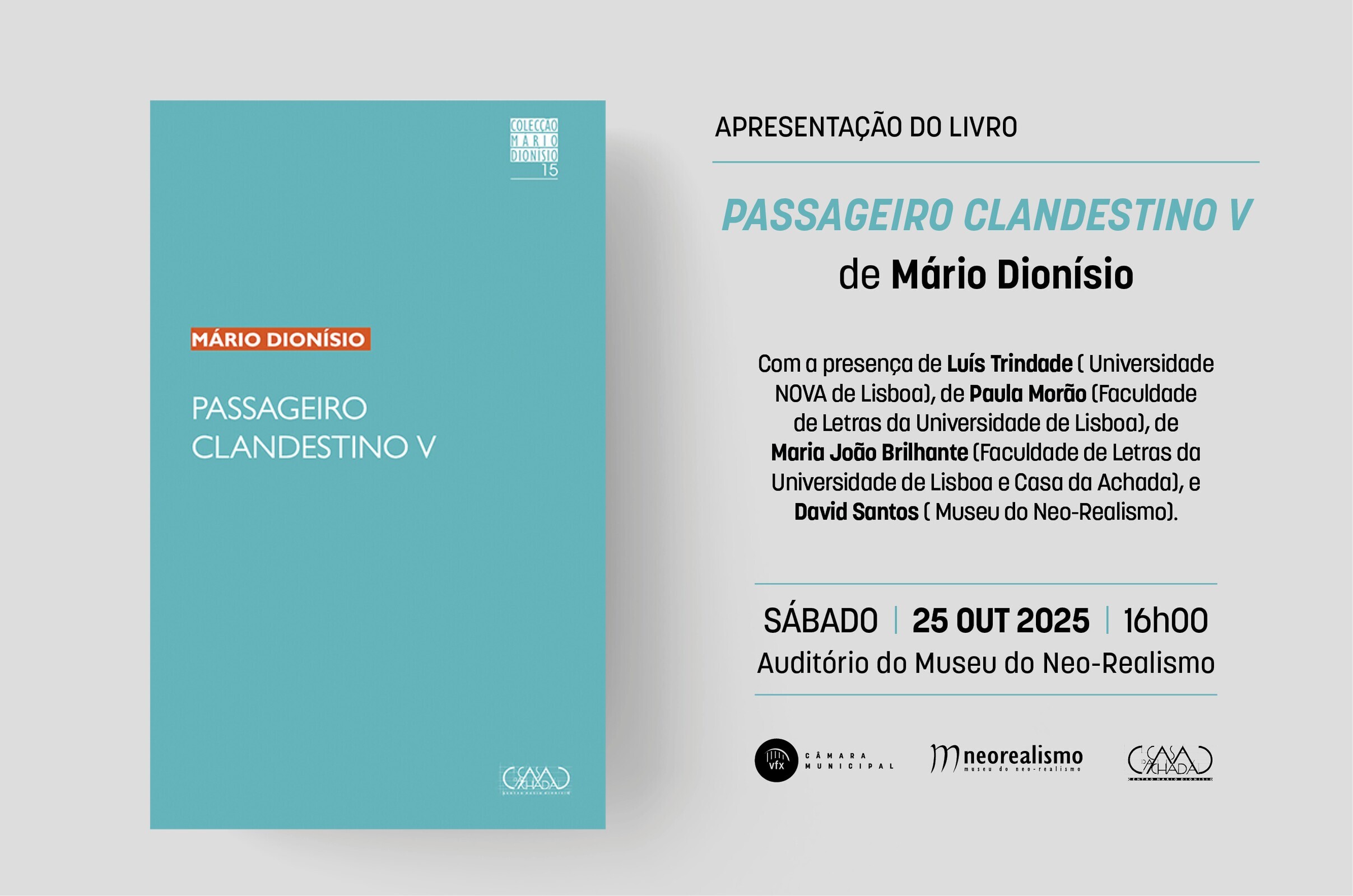 Apresentação do livro PASSAGEIRO CLANDESTINO V