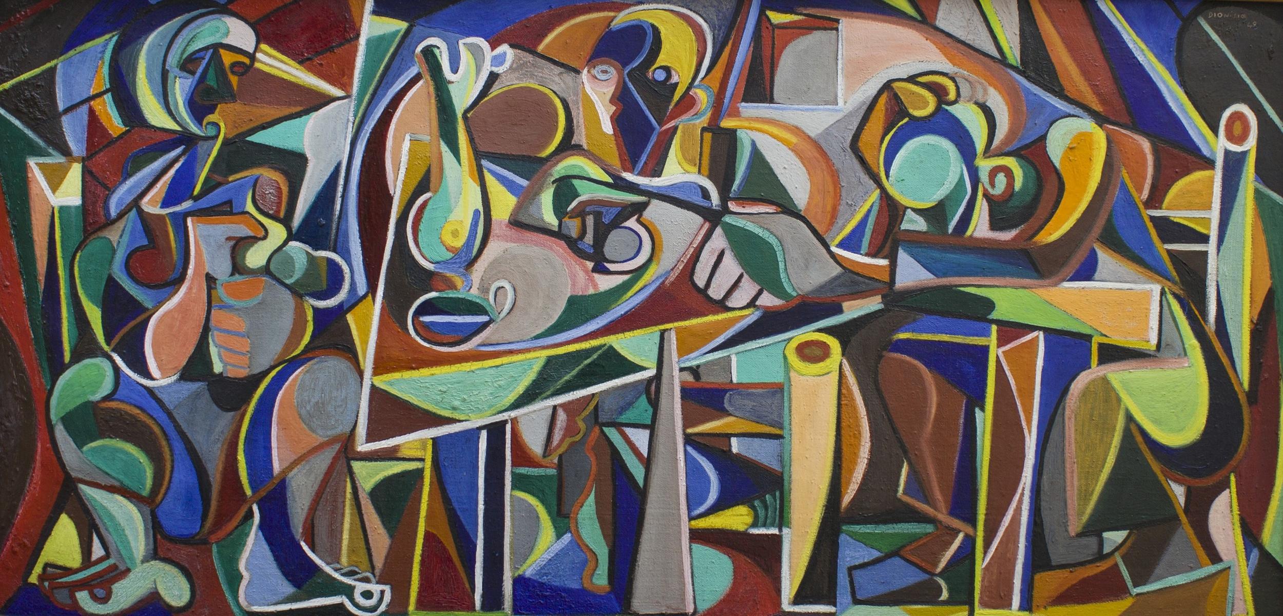 'À mesa à luz do petróleo', 1948