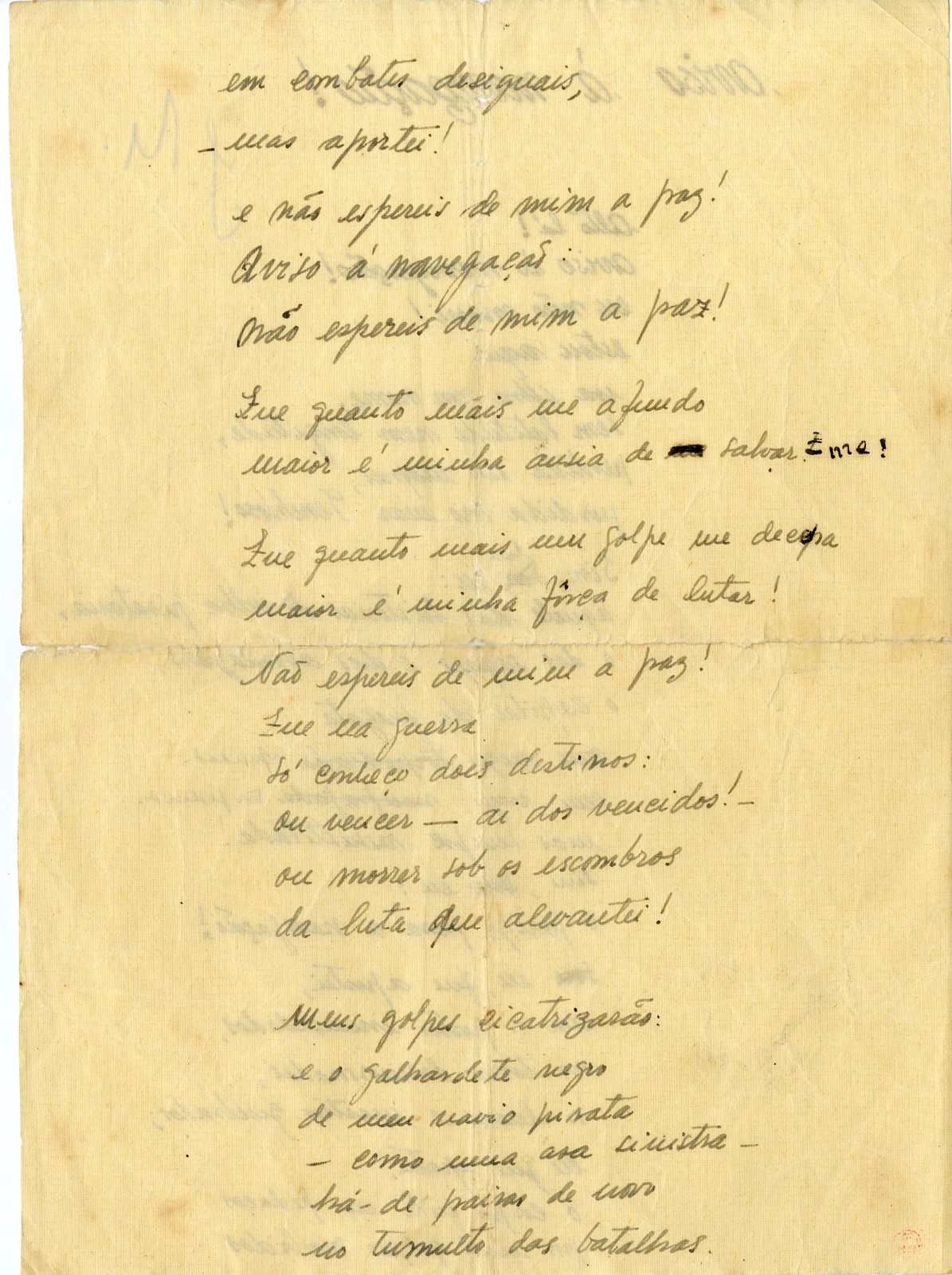 'Aviso à navegação', por Joaquim Vitorino Namorado, 1937
