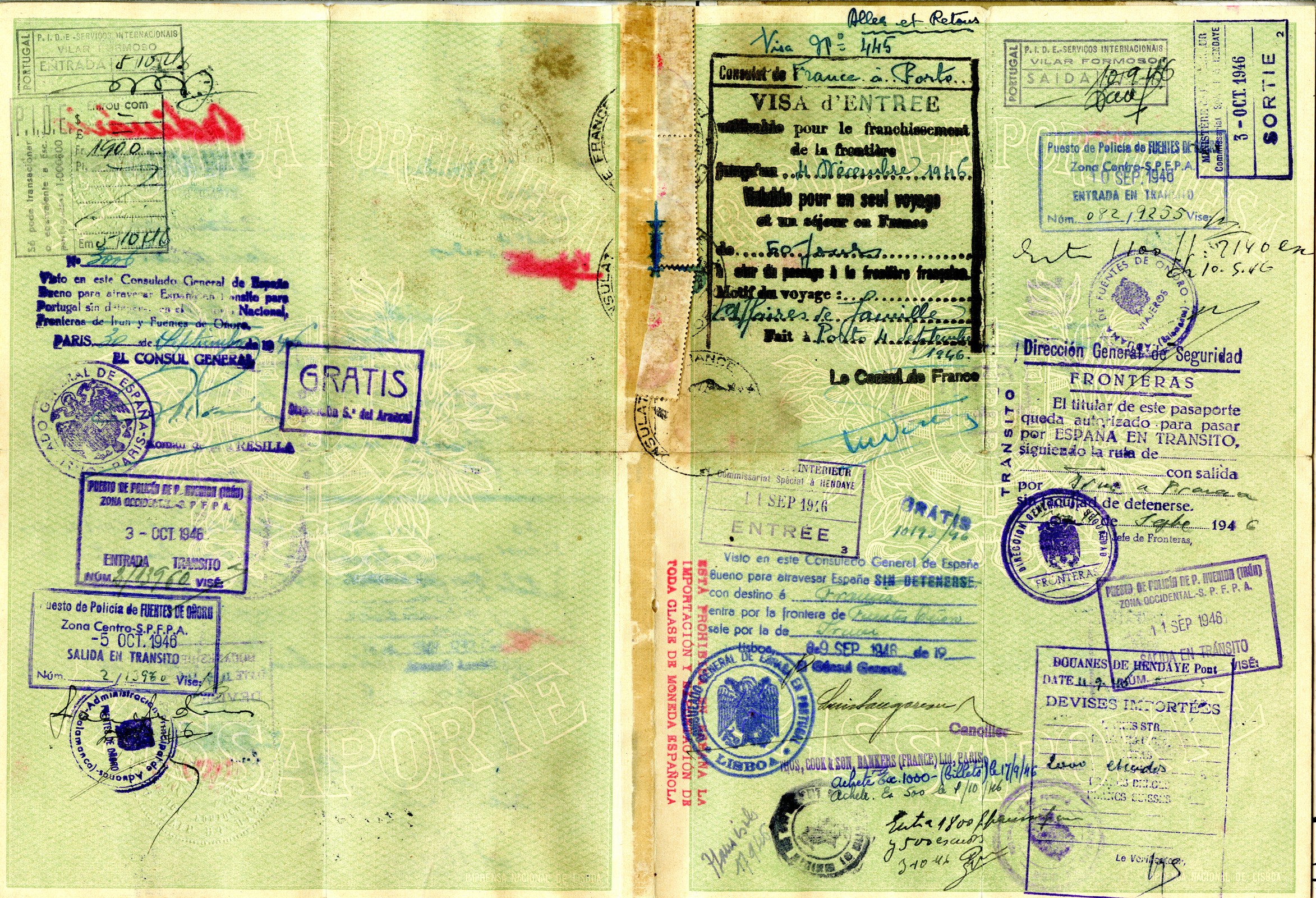 Passaporte ordinário n.º 310 de Joaquim Namorado, República Portuguesa, Governo Civil de Coimbra,...