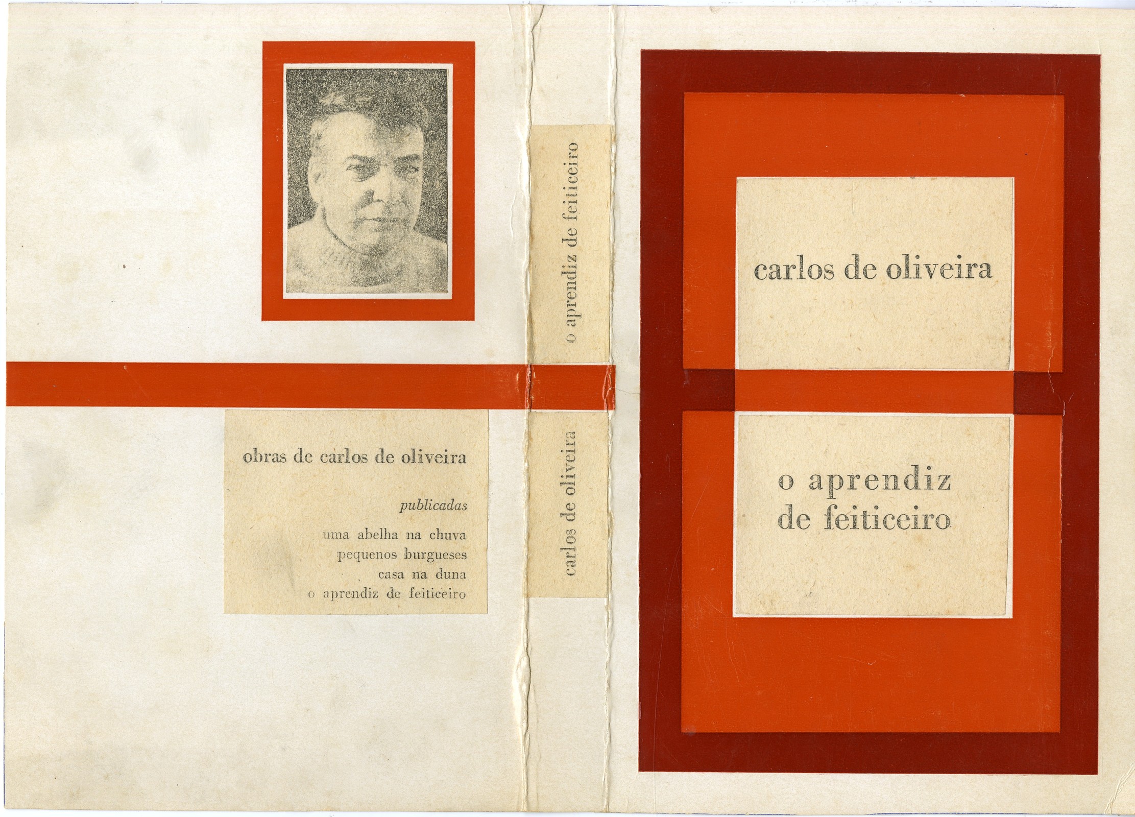 Capa - 'O aprendiz de feiticeiro', Lisboa, 1971, maquete da capa