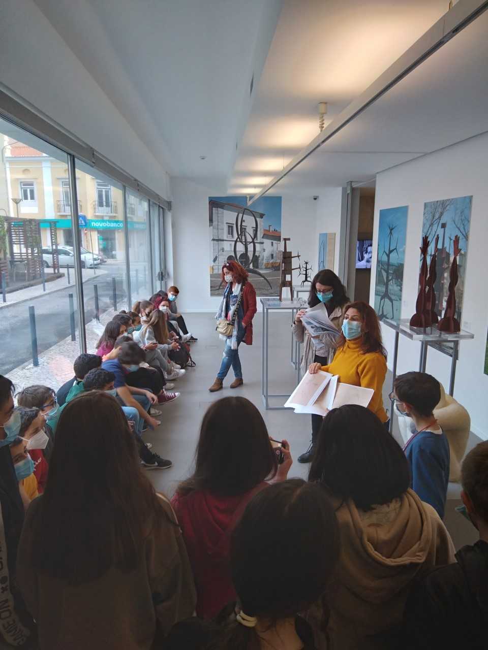 Visita dos alunos da Escola Marcelino Mesquita