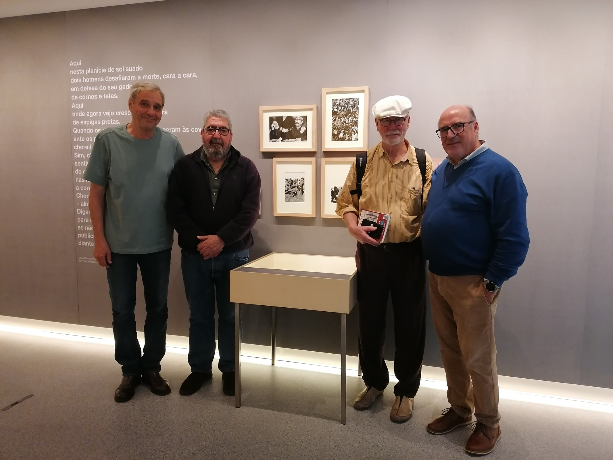 Visita de Mário Marnoto, Jan Norming, Lennart Karlsson e José Manuel Nunes